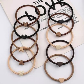 Mickey Tình Yêu Buộc Tóc Đầu Dây Influencer Tính Khí Dây Tóc Nhật Bản Hàn Quốc Đơn Giản Dây Cao Su Độ Đàn Hồi Cao Dây Buộc Tóc Bền Nữ 5.21 ELEV