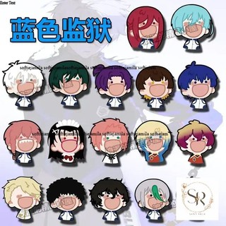 17 Pcs BLUE LOCK Nagi Seishiro Mikage Reo Cosplay Acrylic Brooch Badge Anime Cartoon Pins DIY Decoration