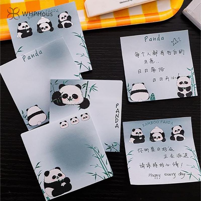 RUA 50 Tờ Tre Panda N Lần Ghi Chú Hoạt Hình Dễ Thương Ghi Chú Di Động Giấy Ghi Chú Trường Học Vật Dụng Văn Phòng Quà Tặng Mới