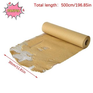 Giấy tổ ong PNPIA 30CMX5M, Giấy đóng gói đệm chống sốc, Giấy Kraft bảo vệ môi trường có thể phân hủy Cửa hàng đóng gói hoa