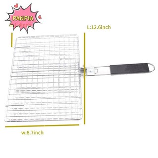 Pnpia Giỏ Nướng Inox Lớn Gấp Giỏ Nướng Di Động Cắm Trại Ngoài Trời Giá BBQ Cho Phụ Kiện Nấu Ăn Boutique