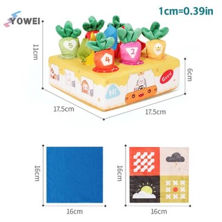 YOWEI Montessori Đồ Chơi Bé Kéo Cà Rốt Sang Trọng Số Hình Dạng Màu Sắc Phù Hợp Trò Chơi Đồ Chơi 0-3 Giáo Dục Cho Bé Quà Tặng VN