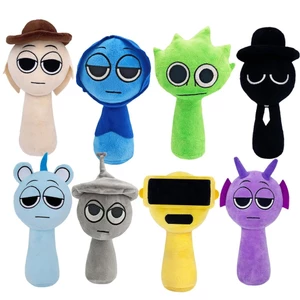 Sprunki Đồ Chơi Sang Trọng Sprunki Incredibox Trò Chơi Búp Bê Nhồi Bông Ngoại Vi Raddy Simon Tunner Jevin Đen saixit2vn