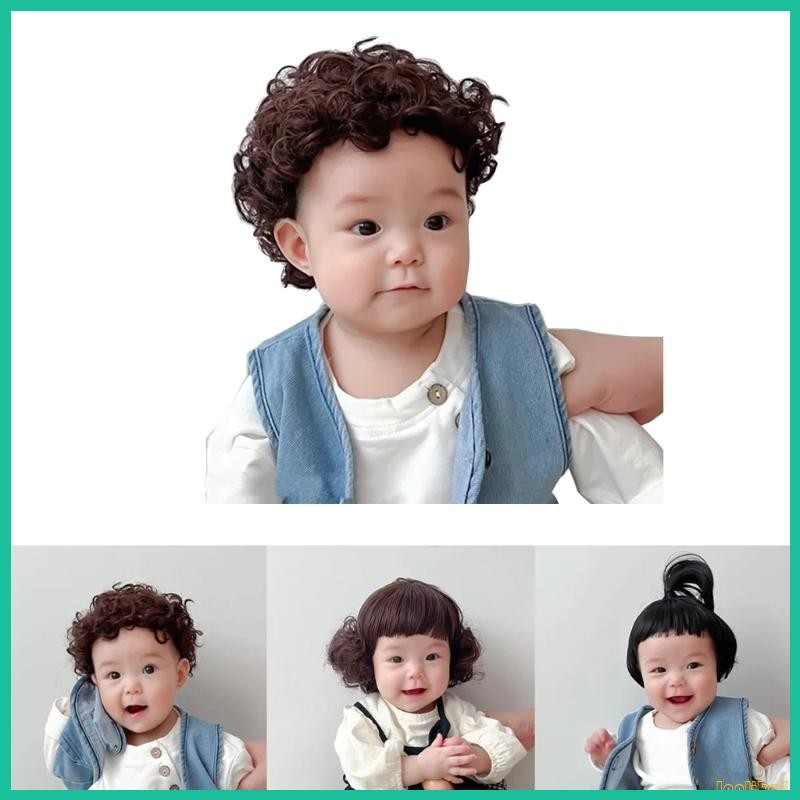 Innlike1 Phụ Kiện Tóc Thời Trang Cho 1-3 Tuổi Trẻ Em Đáng Yêu Cho Bé Cosplay Mũ Tóc Giả Mũ Tóc Giả Dễ Thương Chụp Ảnh