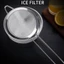 Cocktail Fine Strainer Thép không gỉ Hình nón Lưới Lọc Dụng cụ thanh chuyên nghiệp