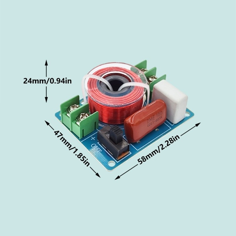 [3C] Bộ lọc rãnh có thể điều chỉnh cho bộ lọc có thể điều chỉnh loa toàn dải 4-8Ω 6 5Inch
