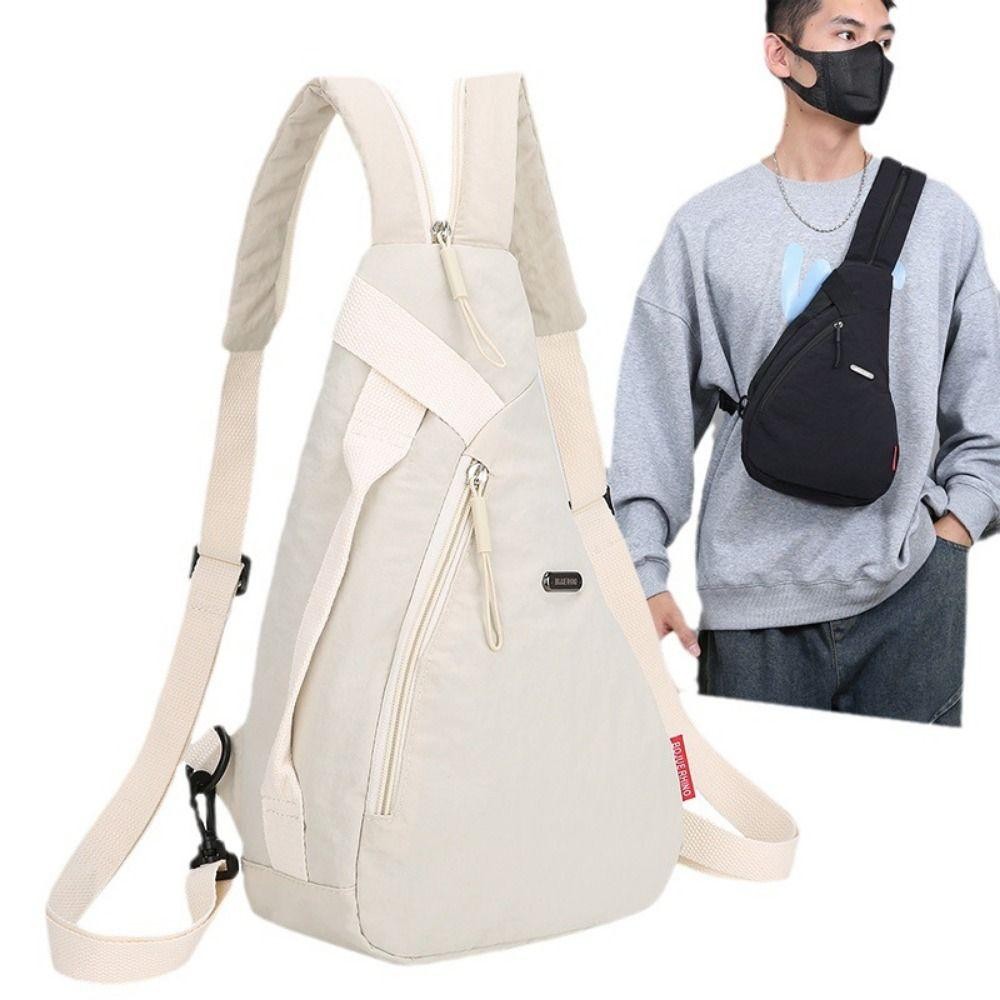 Túi đeo ngực WOAY, Túi đeo chéo điện thoại hình giọt nước, Túi đeo vai Nylon thể thao đa năng dành cho nam giới