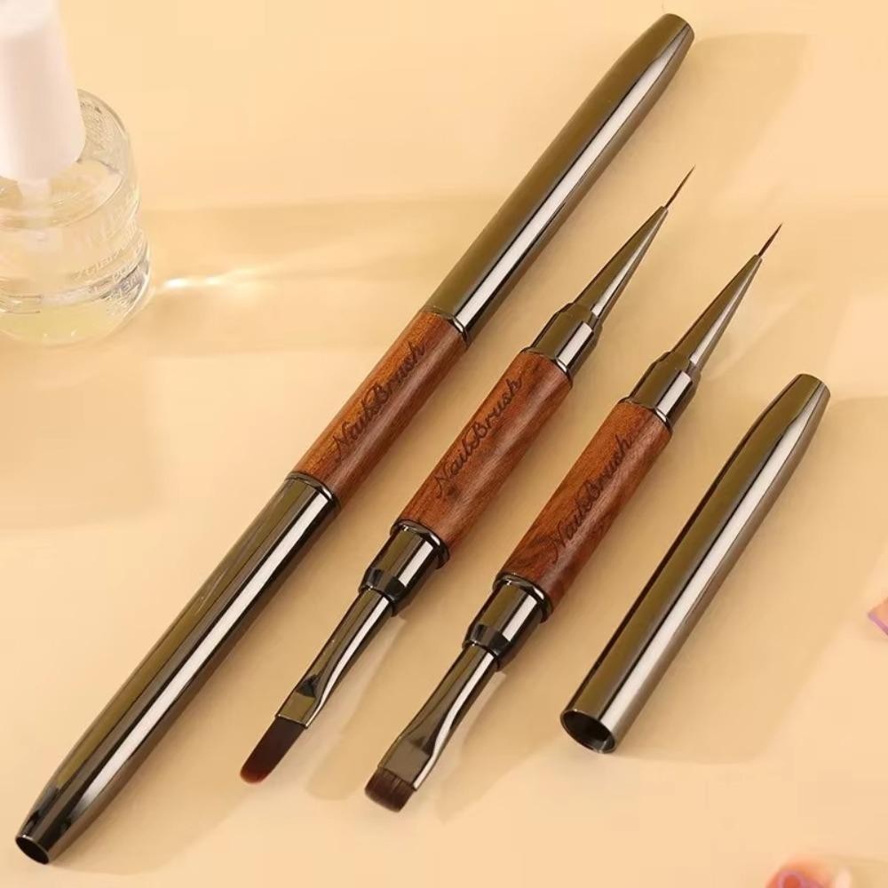 EBINLANDS UV Gel Brush, Liner Brush Acrylic Nail Art Dual End Keo dán móng tay Bút trị liệu bằng ánh sáng, Gel mở rộng bút tranh Công cụ làm móng tay chuyên nghiệp