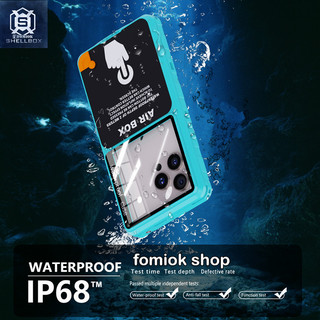 [Shellbox] ốp lưng s25 fe chống nước đa năng 6,9 inch cho iPhone 16 Pro Max Samsung S26 Ultra, v.v. Vỏ màn hình cảm ứng dưới nước IP68 Hộp đựng lặn chuyên nghiệp