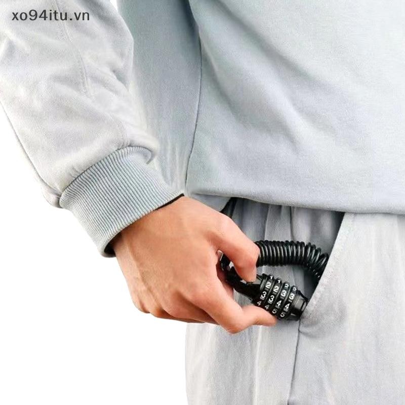 XOITU 1 Cái Đa Năng Xe Máy Khóa Mật Khẩu Di Động Mũ Bảo Hiểm Khóa Chống Trộm Xe Đạp Đường Bộ Khóa VN