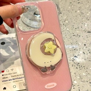 Ốp điện thoại di động hình ngôi sao xoay màu hồng sang trọng Thích hợp cho iPhone16 15 14 13 Pro Max Bảo vệ Camera chống sốc Vỏ cứng chống rơi