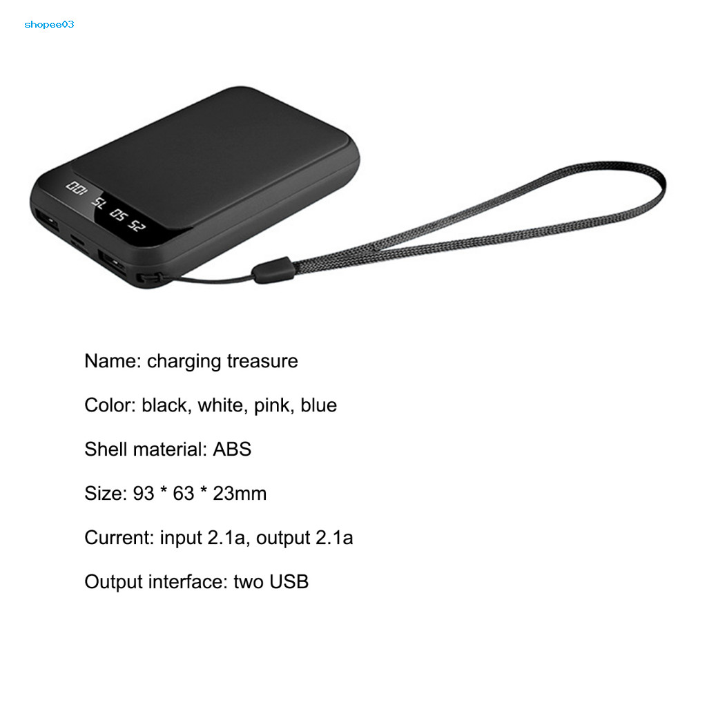 [Ky] Pin ngoài sạc nhanh 10000mAh Power Bank Powerbank di động cho điện thoại thông minh