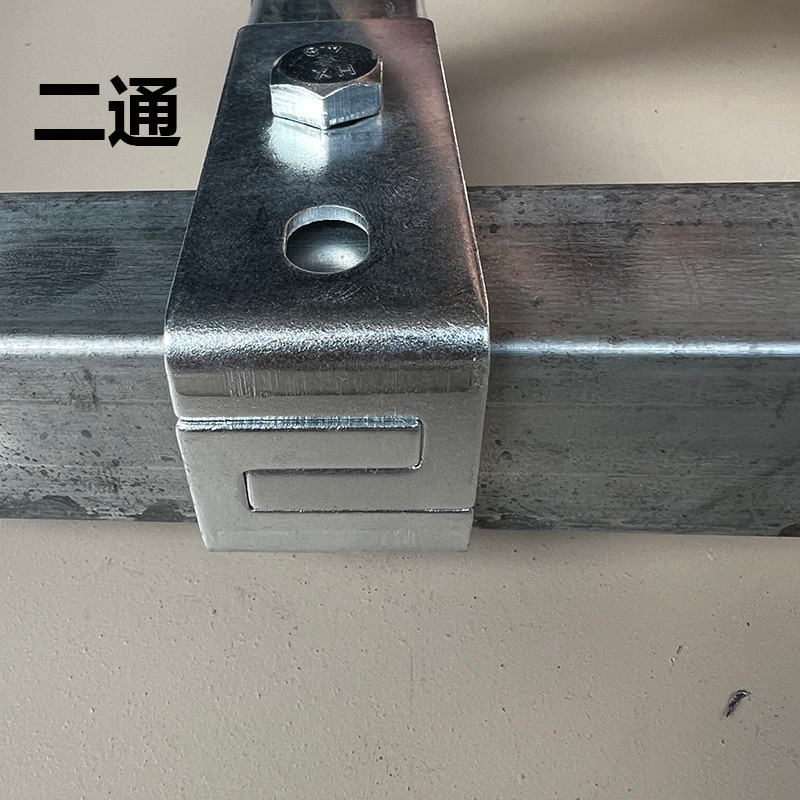 Kết nối ống vuông mạ kẽm, khớp nối ống thép không hàn, kẹp cố định ống sắt, kẹp kệ 25 ống vuông QYKZ