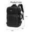 Ba lô du lịch SAMO, Túi máy tính công sở dung tích lớn 30-45L, Nylon ️ Khóa kết hợp đa chức năng Dây kéo nam Ba lô có thể lên máy bay