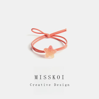 MISMEMO Phiên Bản Hàn Quốc ins Hair Rope Star Gummy Độc Đáo Tươi Dễ Thương Dây Buộc Tóc