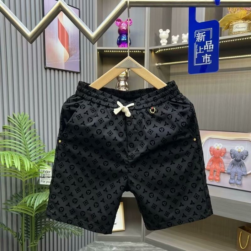 Quần short in hình thương hiệu thời trang nam VG, Quần đi biển khô nhanh thông thường dành cho thanh thiếu niên mới có túi