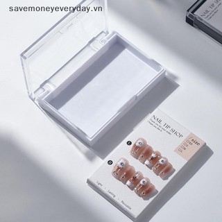 [savemoneyeveryday] Hộp bảo quản chống bụi móng tay trong suốt Hộp đóng gói chống oxy hóa Hộp đựng móng tay Hộp đựng móng tay bằng nhựa cầm tay [vn]