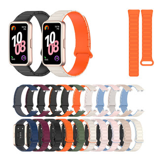 Dây đeo silicon từ tính thể thao tương thích cho Huawei Band 10 / 9 / 8