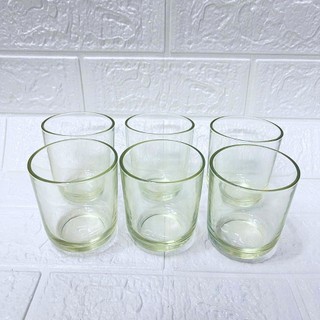 Combo 6 Ly Thủy Tinh Bầu Lùn 225ml, Ly Uống Nước Mát, Trà Đá – Sang Trọng, Bền Đẹp