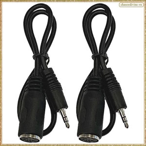 2 Gói Cáp Type-A MIDI sang 3,5 mm 20 Inch, Dây âm thanh