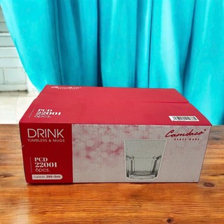 [Giá Xưởng] Bộ 6 Ly Thủy Tinh 8 Cạnh Cao Cấp PCD22001, Dung Tích 295ml – Ly Uống Cà Phê, Trà Đá