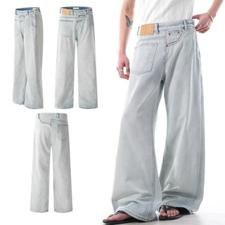 Quần jean nam GKSSS Thời trang và phổ biến kiểu Mỹ cổ điển dáng rộng giản dị chất lượng cao thiết kế phong cách trung tính