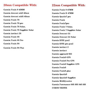 Dây đeo silicon 20/22/26mm tháo nhanh cho Garmin Fenix 7 7X 7S 8 6X 6S 5X 965 955 945 935 pro Sapphire