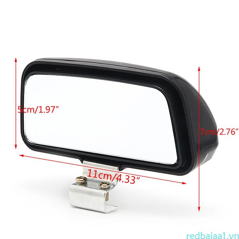 Redbaiaa1 1 Xe Tải Ô Tô Unversal Có Thể Điều Chỉnh Góc Rộng Gương Chiếu Hậu Điểm Mù 11x7cm