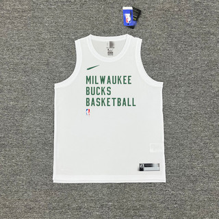 2324nba Jersey Lillard Áo thun ngắn tay khô nhanh Milwaukee Bucks Đồng phục huấn luyện bóng rổ Khởi động thể thao Chụp ảnh đồng phục