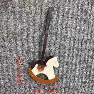 HOMEHAVEN Túi ngựa mặt dây chuyền, ví da PU dễ thương treo, phụ kiện túi DIY, quà tặng bền đẹp động vật