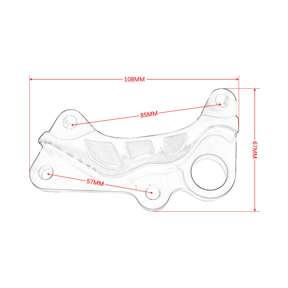 Xe Máy Phía Trước Giảm Chấn CNC Phanh Caliper Radiant Tích Hợp Hỗ Trợ Bơm Adapter Chân Đế Cho Vespa Sprint Primavera 150 Hỗ Trợ Trục Ghế Trước Chống Sốc
