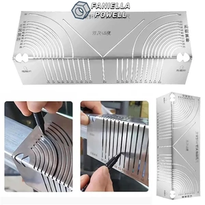 Faniellapowell Công cụ đánh dấu vòng cung tuyến tính hai mục đích, Công cụ đánh dấu kim loại đa năng Công cụ đánh dấu hồ quang góc, Công cụ đánh dấu uốn cong ống thép Flex chính xác có thể điều chỉnh sáng tạo