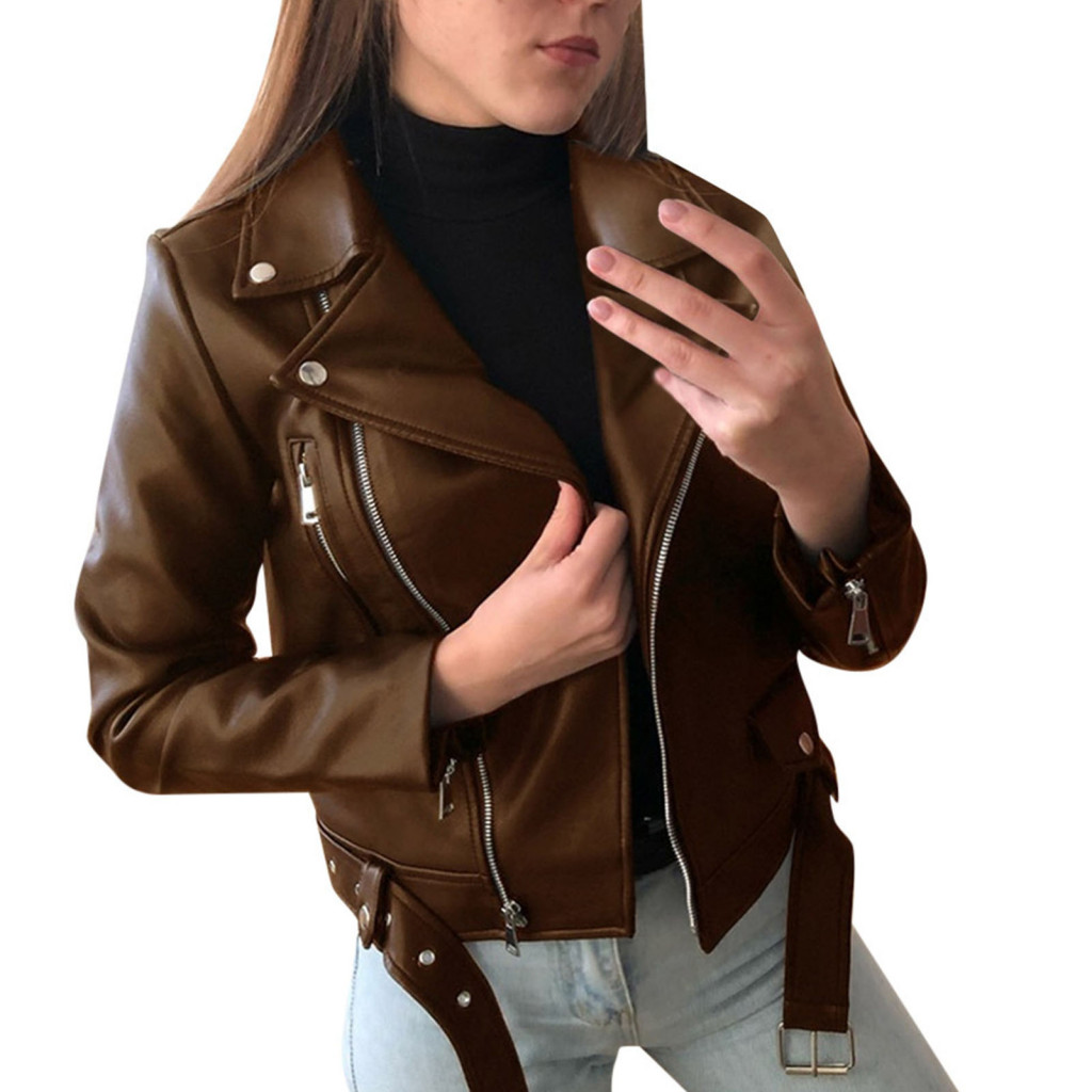 Xia| Áo khoác Biker Dây kéo Fly