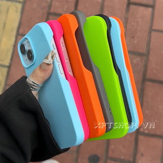 Ốp Điện Thoại Siêu Mỏng Màu Trơn Cho iPhone 15 Pro Max 15 Pro 15 Plus 14 13 12 11 Pro Max XR IX Nửa Gói Vỏ Mềm TPU Chống Sốc