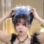 Vuốt Tóc AWNGD, Kẹp Cắt Vải Bốn Hoa, Ngọc Trai Hoa Lông Vũ Thanh Lịch Tua Rua Nơ Hairgrips cho Bé Gái