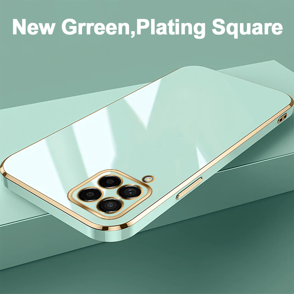 Dành Cho Samsung Galaxy M54 M53 M33 M23 M14 5G M62 M32 M22 M12 Mềm Nguyên Bản Ốp Lưng Mạ Sang Trọng Mềm TPU Vỏ Chống Sốc