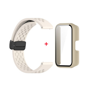 [Vỏ bảo vệ, Dây đeo đồng hồ, Phim bảo vệ] Thích hợp cho Samsung Galaxy Fit 3 SM-R390, Dây đeo dự phòng, Dây đeo silicon, Bảo vệ màn hình