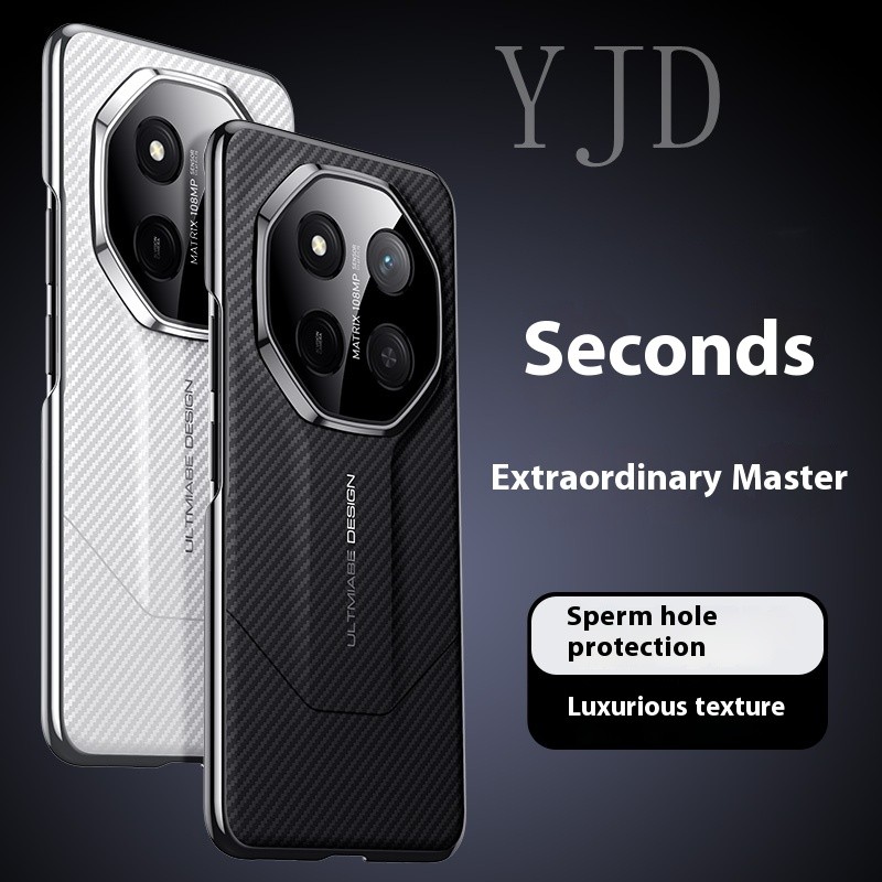 Ốp YJD Cho Honor X9C 5G Vỏ Điện Thoại Chống Rơi Họa Tiết Sợi Carbon Cổ Điển Cao Cấp