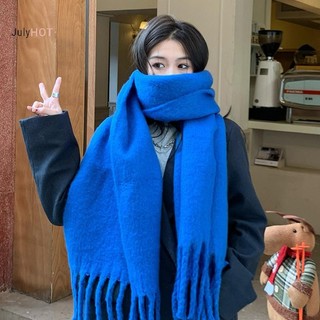 Julyhot Thời Trang Nữ Màu Trơn Khăn Ấm Khăn Dài sel Khăn Dày Cổ Mùa Đông Ấm Dệt Kim Bọc Khăn Choàng Người Phụ Nữ Khăn Massivedeals