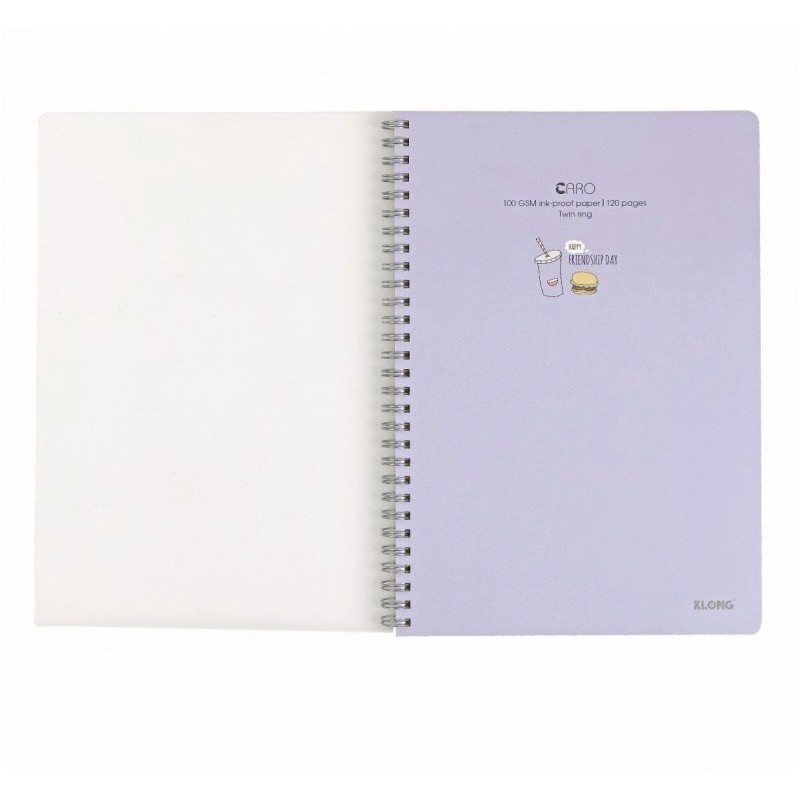 Sổ caro khổ B5, sổ sinh viên KLONG MS 575-120 trang.