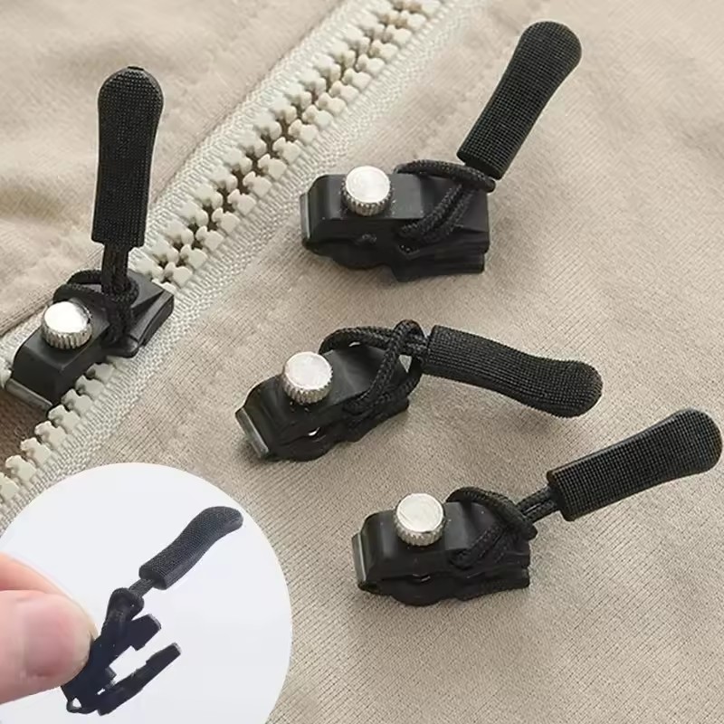 Đầu dây kéo nylon tháo rời, hợp kim, nhẹ, phụ kiện may đa năng