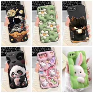 Dành Cho iPhone 7 8 Plus iPhone7 iPhone8 7Plus 8Plus Thỏ Dễ Thương Gấu Trúc Hoạt Hình Vỏ Bảo Vệ Ống Kính Silicon Mềm Vỏ Điện Thoại