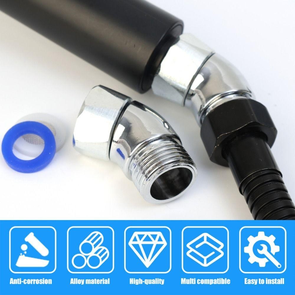 Bộ điều chỉnh góc vòi hoa sen GOODH, Bộ điều khiển góc vòi hoa sen khuỷu tay 135 độ 1 / 2 inch, Bộ chuyển đổi khuỷu tay vòi hoa sen đa năng cầm tay