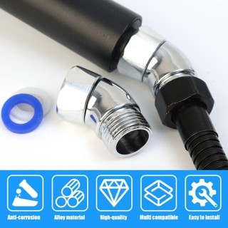 Bộ điều chỉnh góc vòi hoa sen ALMA1, Bộ điều khiển góc vòi hoa sen 135 độ cổng đa năng, Đầu nối vòi hoa sen cầm tay khuỷu tay 1 / 2 inch