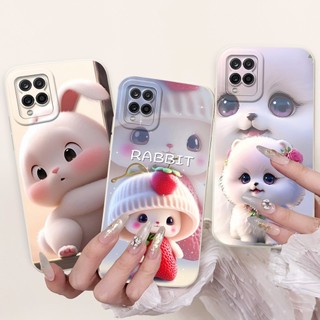 Dành Cho Samsung Galaxy A12 Vỏ SM-A125F Vỏ Chống Sốc Hình Thỏ Dễ Thương Hoạt Hình Silicon Mềm Ốp Lưng Điện Thoại Samsung M12 F12 5G Vỏ
