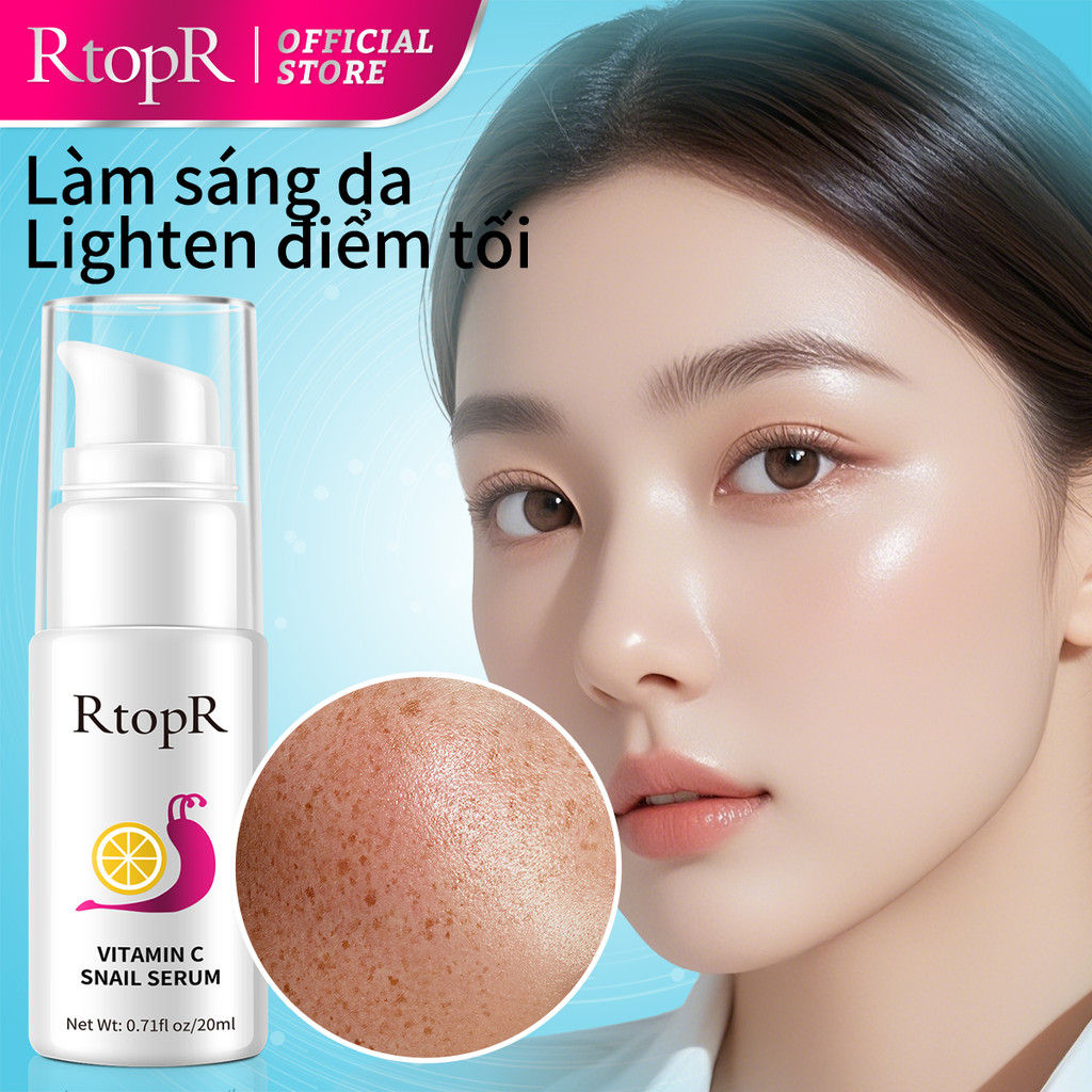 Ảnh Serum Dưỡng Da Trắng Da RtopR Chiết Xuất Ốc Sên/Vitamin C Chống Nếp Nhăn Săn Chắc Và Trẻ Hóa Làn Da Hiệu Quả Vitamin C Brightening 20ML 3