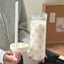 Cốc Rơm AMLU, Bình Nước Nơ Dung Tích Lớn, Đồ Uống 500ml Cốc Nhựa Có Nắp Ống Hút Sữa