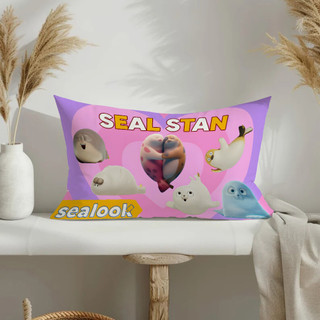 "Sealook" Vỏ gối Polyester in một mặt Trang trí nội thất Vỏ gối hình chữ nhật (Không bao gồm lõi gối)