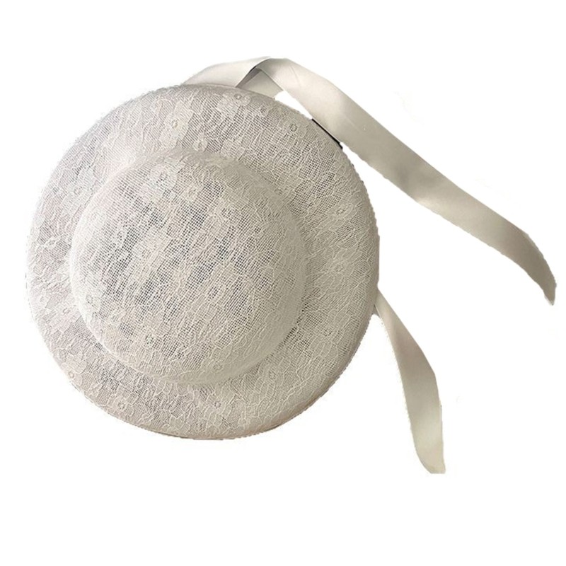 Bầu Trời Nữ Ren Bonnet Mũ Teaparty Mũ Mũ Đội Đầu Cho Đám Cưới Và Tiệc Tập Hợp