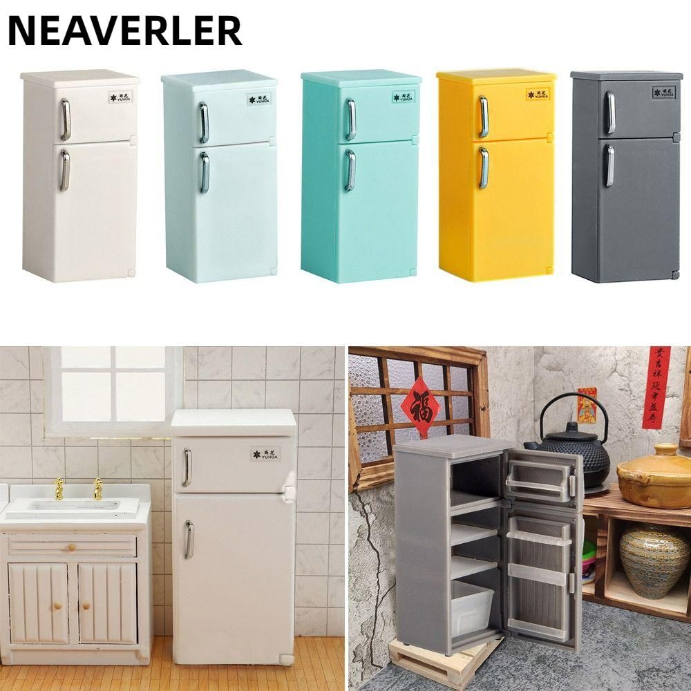 Tủ Lạnh Mini NEAVERLER, Thiết Bị Nhà Bếp Nhiều Màu Mẫu Tủ Lạnh, Nhựa Xuất Sắc 1: 24 Blyth Nhà Búp Bê Tủ Lạnh
